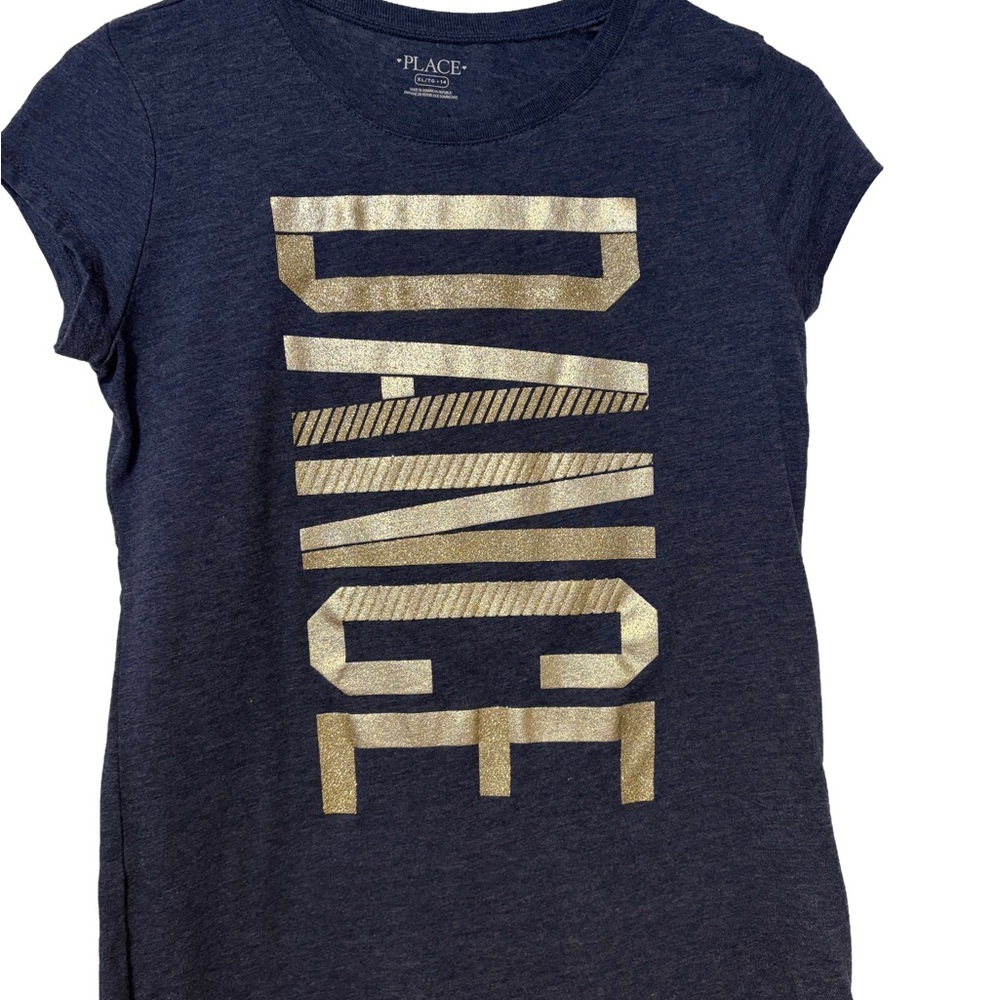 The Children’s Place Gold and Navy Kids Graphic Tee